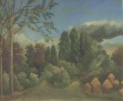 Henri Rousseau The Haystacks oil